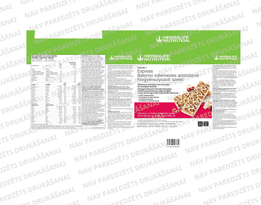 Formula 1 Express veselīgas maltītes batoniņš ar dzērveņu un baltās šokolādes garšu