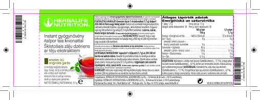 Šķīstošais zāļu dzēriens ar tēju ekstraktiem - oriģinālā garša (51 g)