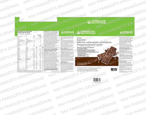 FORMULA 1 EXPRESS VESELĪGAS MALTĪTES BATONIŅI AR TUMŠĀS ŠOKOLĀDES GARŠU