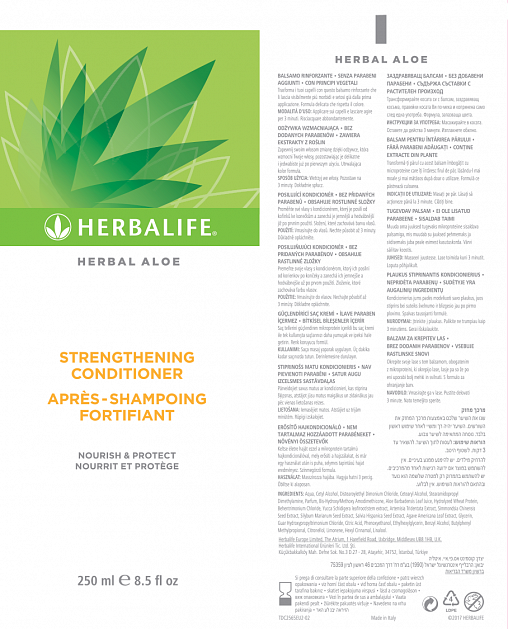 Stiprinošs matu kondicionieris Herbal Aloe