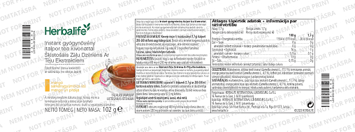 Šķīstošais zāļu dzēriens ar tēju ekstraktiem ar mango un pitaijas garšu (102 g)